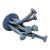 "Sea Flower Blue" Welded Aluminum Sculpture by Michael DesRosiers For Sale