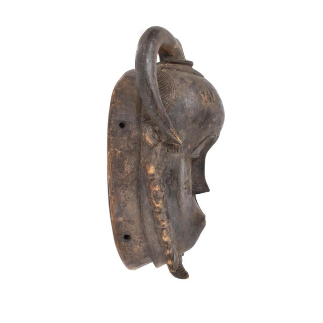 Early 20th Century Yaure Baule Portrait Mask Cote d'Ivoire For Sale - Image 4 of 5