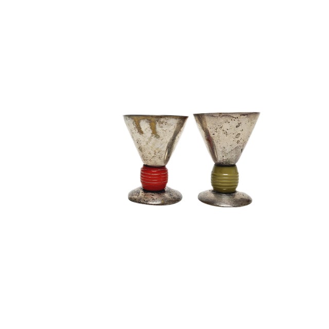 Art Deco Egg Chalices, Germany, 1950s, Set of 2, in Very Good conditions. Designed 1950 to 1959