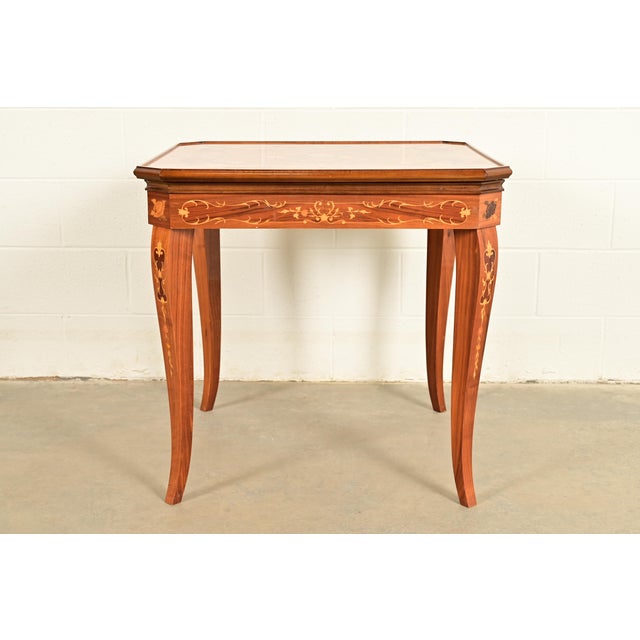 An outstanding Italian Louis XVI style flip top game table or breakfast table Italy, Circa Early 20th Century Gorgeous...