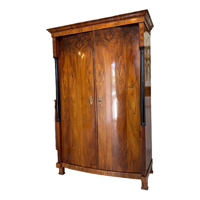 Empire Columned Hall Cabinet For Sale