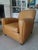 Tan Art Deco Style Leather Chairs by Lee Industries For Sale - Image 8 of 11