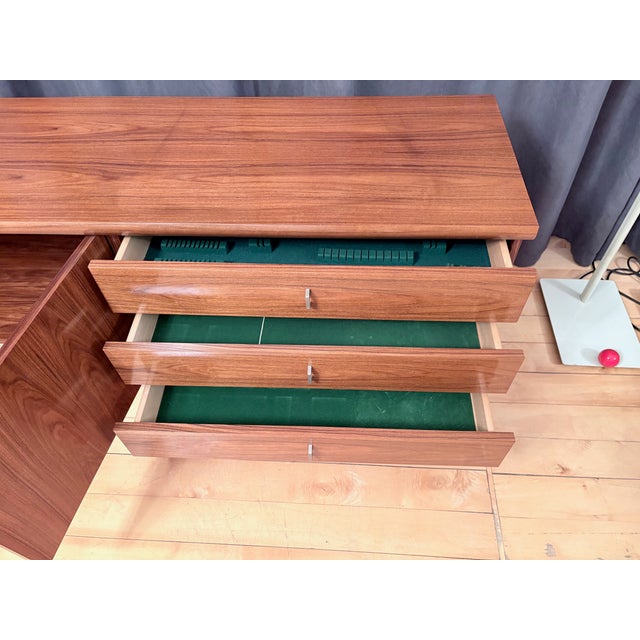 Walnut Veneer Sideboard, Germany, 1970s For Sale - Image 9 of 15