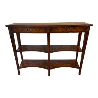 Theodore Alexander Georgian 3-Tier Console Table For Sale