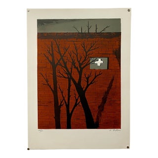 Karl Fortess, Lithograph Belgian American Surrealism Wpa Modernist Karl Fortess Surrealist Art For Sale