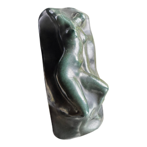 1926 Peter David Edstrom Art Deco Nude Ceramic Sculpture / Wall Plaque