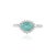 VR Jewels 18k Gold 1.09ct Pear Cut Paraiba Tourmaline Diamond Halo Cluster Ring Size 8 For Sale - Image 4 of 18