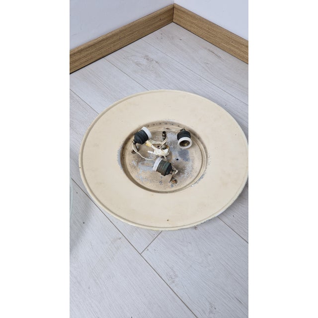 Ceiling Light in Aluminum, Glass, and Brass from Stilnovo, 1950s For Sale - Image 10 of 11