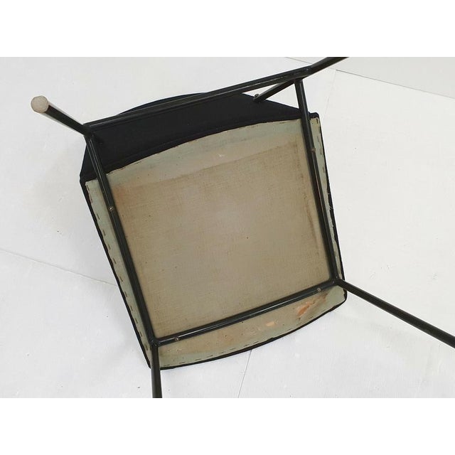 Black Vintage Chair by Pierre Guariche for Les Hurchers Minvielle, 1950s For Sale - Image 8 of 11