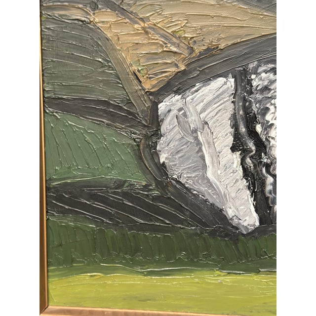 Thage Carlson, Abstract Landscape, 1950s, Oil on Panel, Framed For Sale - Image 11 of 18