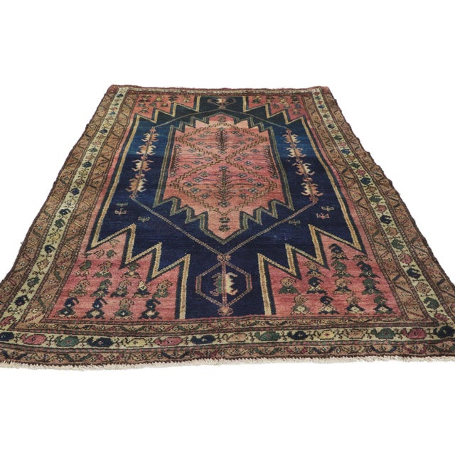 Early 20th Century Early 20th Century Antique Persian Malayer Rug, 03'06 X 06'11 For Sale - Image 5 of 10