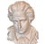 Ludwig Van Beethoven Plaster Bust. Mounted on a handsome wood block. Marked “DEPOSE 2339” on back.