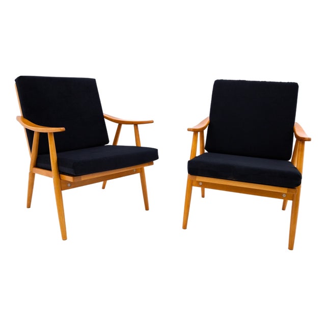 Armchairs from Ton, Czechoslovakia, 1960s, Set of 2 For Sale