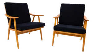 Armchairs from Ton, Czechoslovakia, 1960s, Set of 2