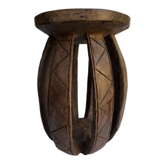 African Large Baga Stool / Table Guinea-Bissau 19.25" H For Sale