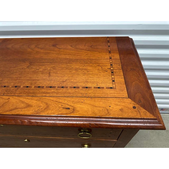 Brown Baker Milling Road Commode Cherry 2 Drawers 40”x32”x18” For Sale - Image 8 of 12