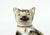 Pair of Staffordshire Pottery Seated Calico Cats Circa 1850–1870 Each cat is modeled seated on its haunches with its tail...