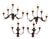 Iron and Sheet Metal Appliques, Set of 4 For Sale
