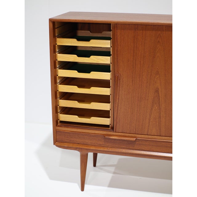 Model 13 Highboard in Teak by Gunni Omann for Omann Jun, Denmark, 1960s For Sale - Image 10 of 18