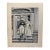Original Signed Graphite Illustration of Colonial Couple Leaving Townhouse, 11 X 9 In. For Sale