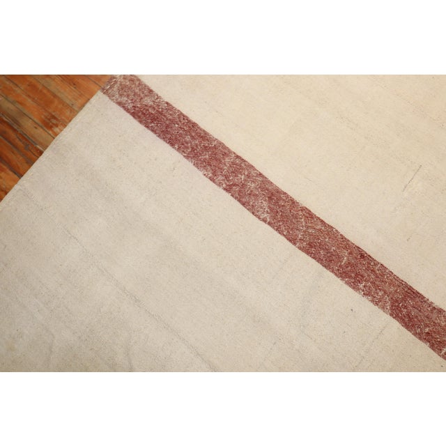 Mid 20th Century Vintage Square Room Size Turkish Kilim For Sale - Image 5 of 18