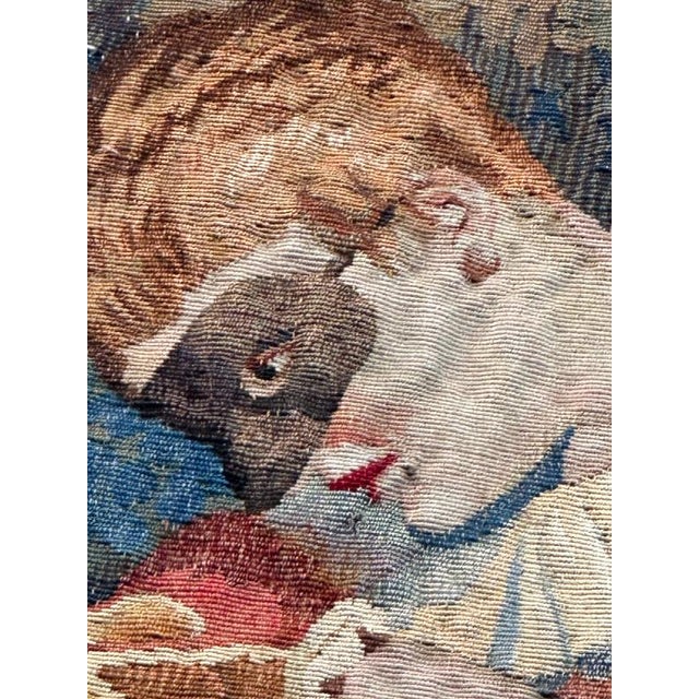 Textile Antique French Silk Beauvais Tapestry by Georges Leroux, 1930s For Sale - Image 7 of 18