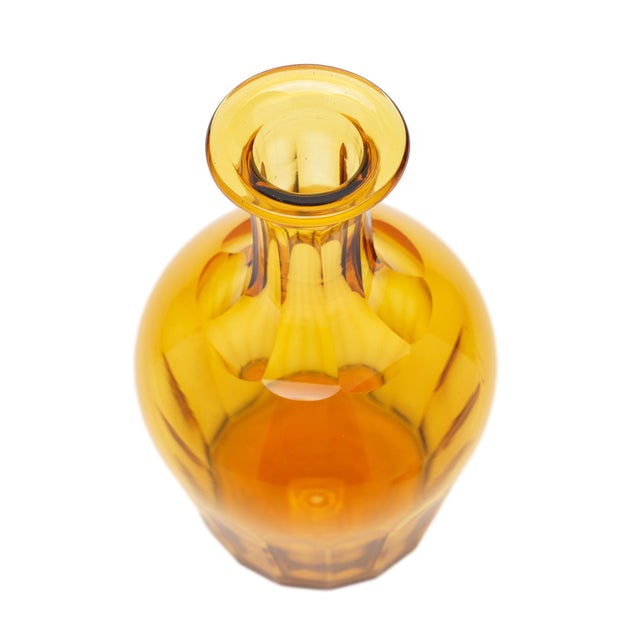 Glass 8 Piece Amber Glass Decanter and Stemware Set by Phineas Dummer, Circa 1830 For Sale - Image 7 of 16