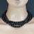 Ajd 18.5 Inch Necklace of Highly Polished Faceted Black Onyx For Sale - Image 4 of 5