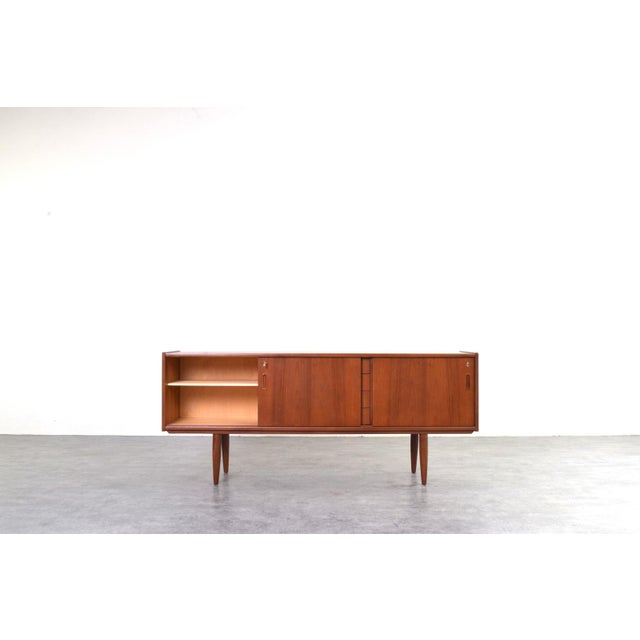 Contemporary Mid-Century Danish Teak Sideboard, 1960s For Sale - Image 3 of 16