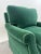 Hollywood Regency Style Custom Overstuffed Emerald Velvet Armchair For Sale In New York - Image 6 of 17