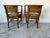 Vintage Organic Arts & Crafts Style Curved Rail Back Accent Chairs – Pair For Sale - Image 4 of 12