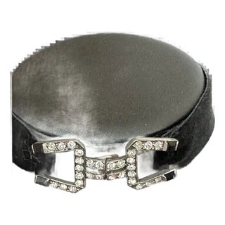 1940s Rhinestone Choker For Sale