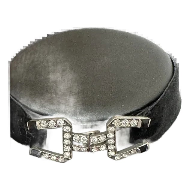 1940s Rhinestone Choker For Sale