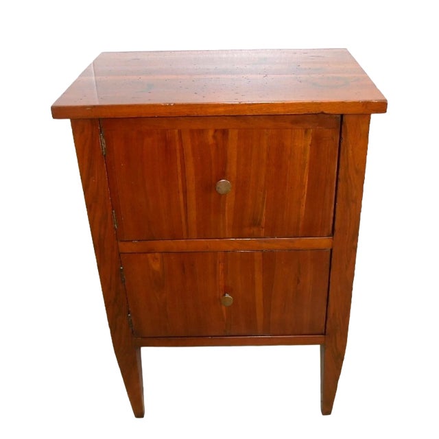 Antique Bedside Table in Walnut, 1500s For Sale