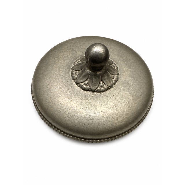 Art Deco MT Metal Alloy Circular Box by Just Andersen for Gab, 1930s For Sale - Image 4 of 7