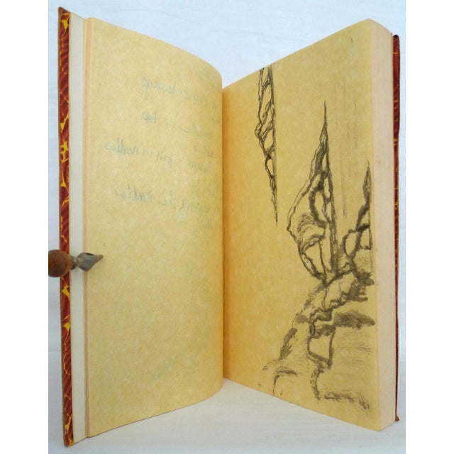 M. Allen Hand-Made Traditionally Bound Sketch Notebook For Sale - Image 11 of 13