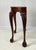 Chippendale Late 20th Century Chippendale Style Carved Cherry Demilune Console Table For Sale - Image 3 of 16