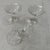 1970s Trio of Small Champagne Glasses With Etched Leaf Details, 1970s For Sale - Image 5 of 6