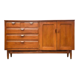 Mid Century Modern Chestnut Credenza