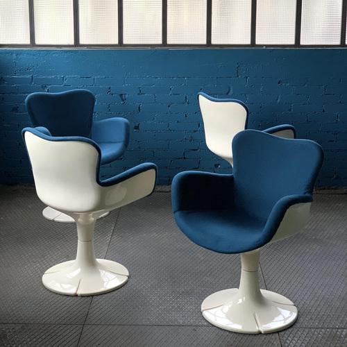 Armchairs Trefle fby Christian Adam for Airborne, 1968, Set of 4 For Sale - Image 3 of 7