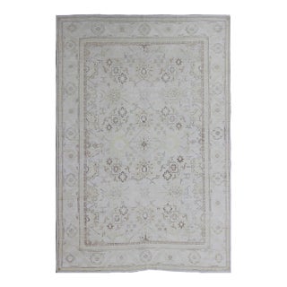 Transitional Tabriz Rug in Light Tones by Keivan Woven Arts, 9'9" X 13'8" For Sale