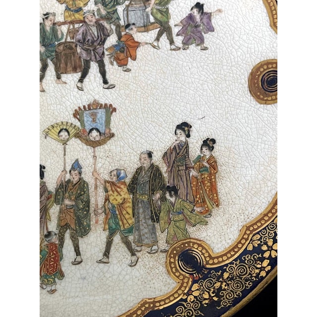 Late 19th Century Pair Japanese Satsuma Plates with Miniature Decoration by Kinkozan For Sale - Image 5 of 18