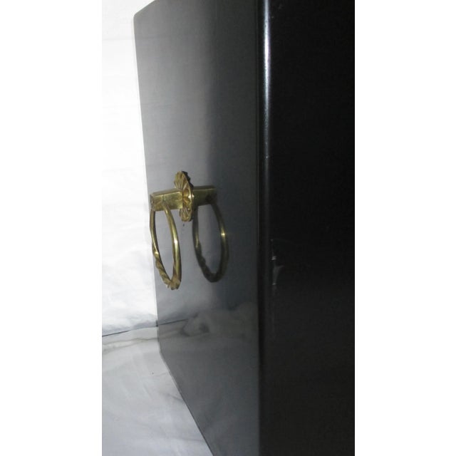 Wood Black Cubic Endtables Mid-20th Century - A Pair of 2 For Sale - Image 7 of 10