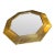 MCM Brass Wrapped Octagon Mirror For Sale