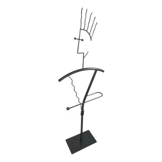 Postmodern Gray Valet Stand For Sale