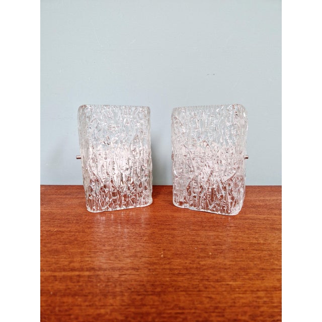 Frosted Glass Wall Lamps by J. T. Kalmar, 1970s, Set of 2 For Sale - Image 14 of 14