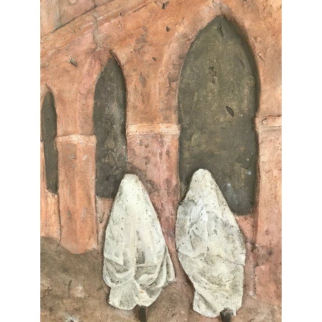 1990s Terracotta Bas Relief by Marie La Varende For Sale In San Francisco - Image 6 of 11