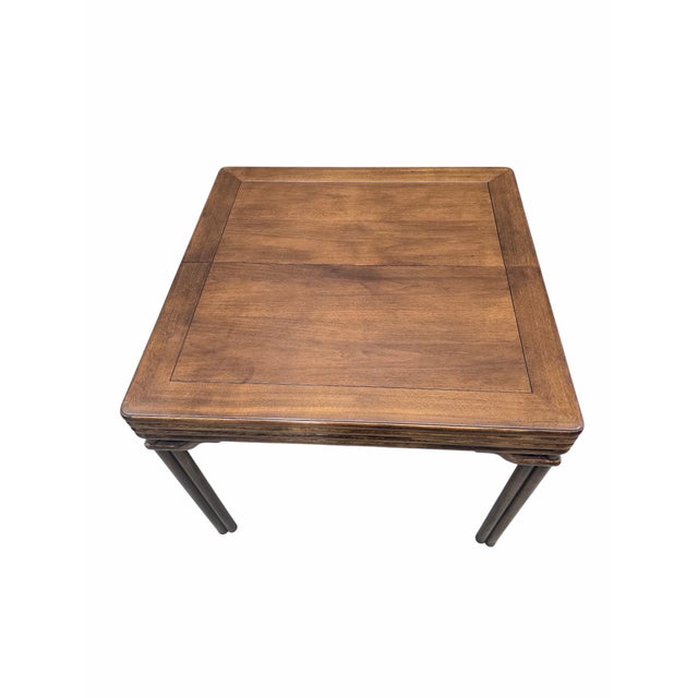 Chinoiserie Vintage Chinoiserie Faux Bamboo Table by Baker Furniture For Sale - Image 3 of 6