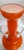 Stunning Vintage Empoli Cased Glass Vase, Applied White Glass Handles For Sale - Image 9 of 11