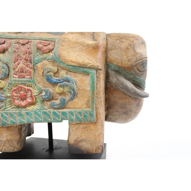 Wood Ceremonial Elephant For Sale - Image 7 of 12